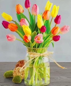 Tulips Bouquet paint by numbers