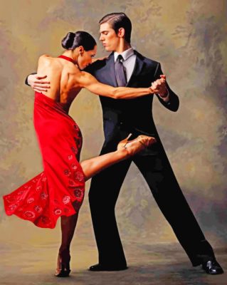 Argentine Tango Dancers paint by numbers