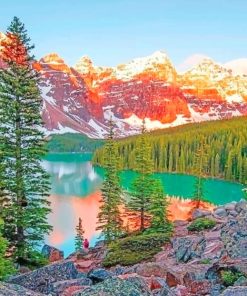 Banff National Park Alberta paint by numbers
