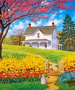 Spring Farm House Paint by numbers