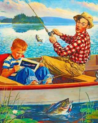 Fisher Man And His Son paint by numbers