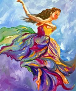 Dancing Woman Art Paint by numbers