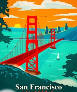 San Francisco California Paint by numbers