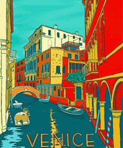 Venice Italy Poster Paint by numbers