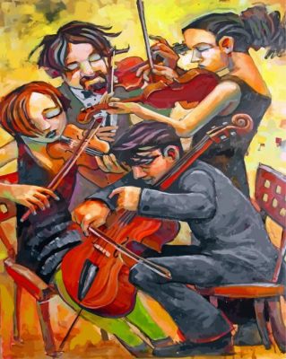 Violin Players Paint by numbers