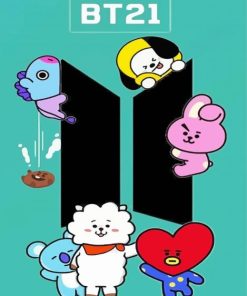 aesthetic-bt21-paint-by-number