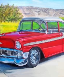 Classic Red Car Paint by numbers