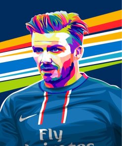 David Beckham Pop Art Paint by numbers