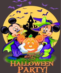 Mickey Halloween Party Paint by numbers