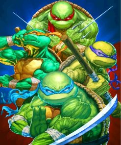 Ninja Turtles Heroes Paint by numbers