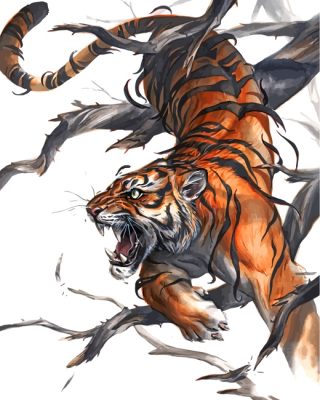 Tiger Artwork Paint by numbers