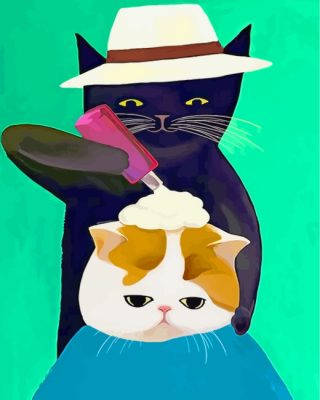 black-barber-cat-paint-by-numbers