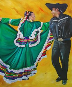 Folklorico Dancers Paint by numbers