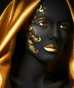 golden-black-woman-paint-by-numbers