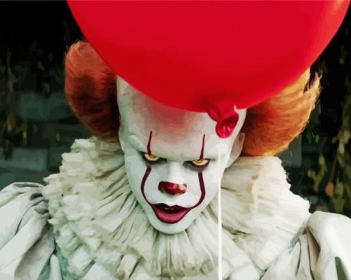 mad pennywise-paint-by-numbers