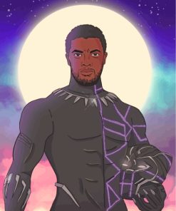 Black Panther Art Paint by numbers