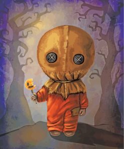 Creepy Sam Trick r Treat Paint by numbers