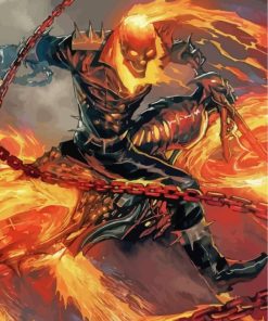Ghost Rider Marvel Art Paint by numbers