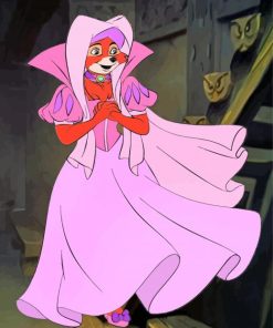 Lady Marian In Pink Dress Paint by numbers