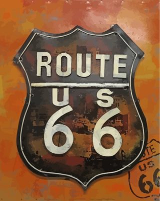 Route 66 Paint by numbers