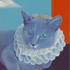 Royal Russian Blue Cat Paint by numbers