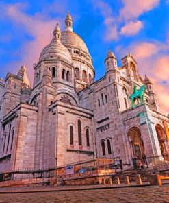 Sacre-Coeur-During-Evening-paint-by-number