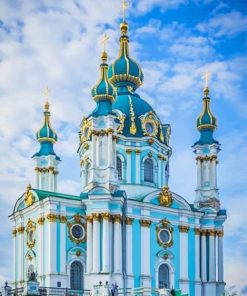 St-Andrews-Church-Kiev-Ukraine-paint-by-numbers