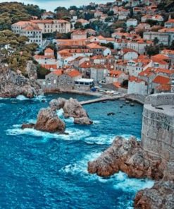 Walls Of Dubrovnik Croatia paint by numbers