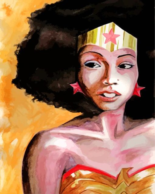 Afro Black Wonder Woman