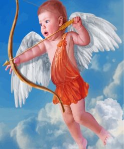Baby Cupid Angel Paint by numbers