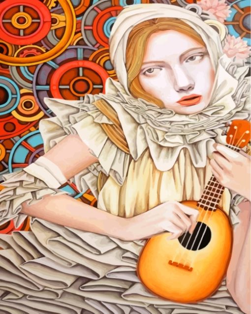 Musician Lady Paint by numbers