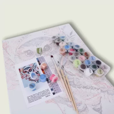 Cherry Blossom Temple Paint By Numbers kit