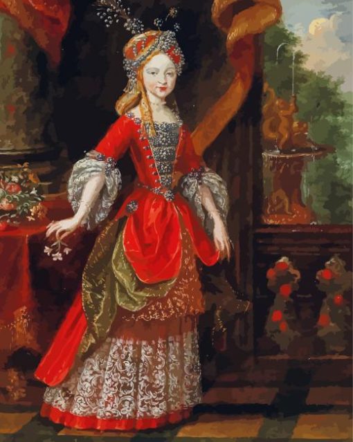 18th Century Lady paint by number