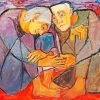 Abstract Old Couple paint by number