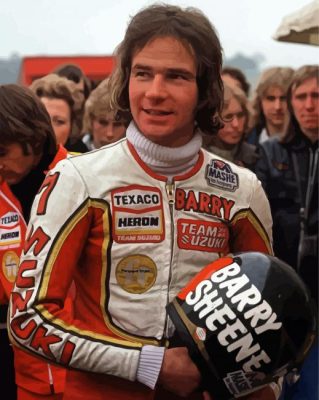 Barry Sheene paint by number