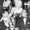 Black And White Marilyn Monroe With The Rat Pack paint by number