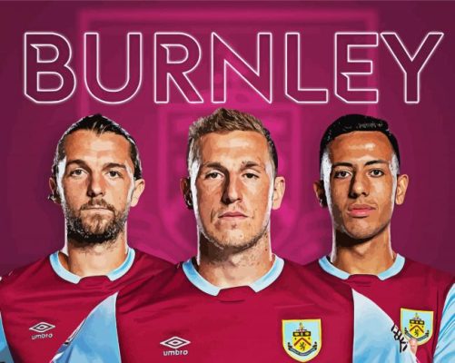 Burnley Footballers paint by number