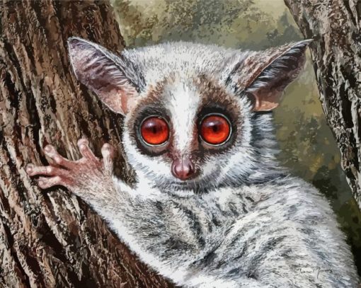 Bushbaby Art Paint by number