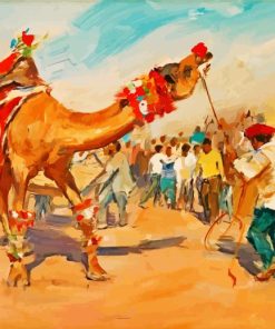 Camel Dancing Art paint by number