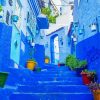 Chefchaouen Blue Houses paint by number