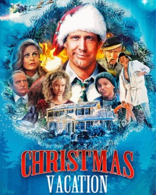 Christmas Vacation Poster paint by number