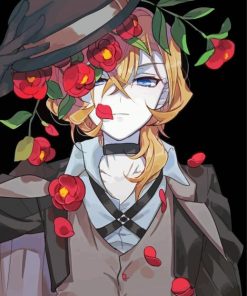 Chuuya Nakahara In Floral Hat paint by number