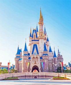 Cinderella Castle Tokyo Disney paint by number