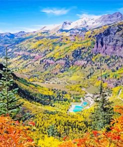 Colorado Telluride paint by number