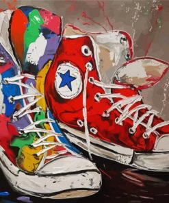 Converse Shoes Art paint by number
