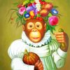 Cute Female Monkey paint by number