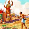 David And Goliath Art paint by number