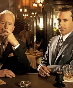 Don Draper And Roger Sterling Mad Men paint by number