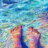 Feet In Sea Art paint by number