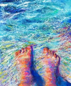Feet In Sea Art paint by number